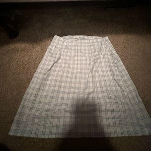 Brandy Melville checkered blue skirt